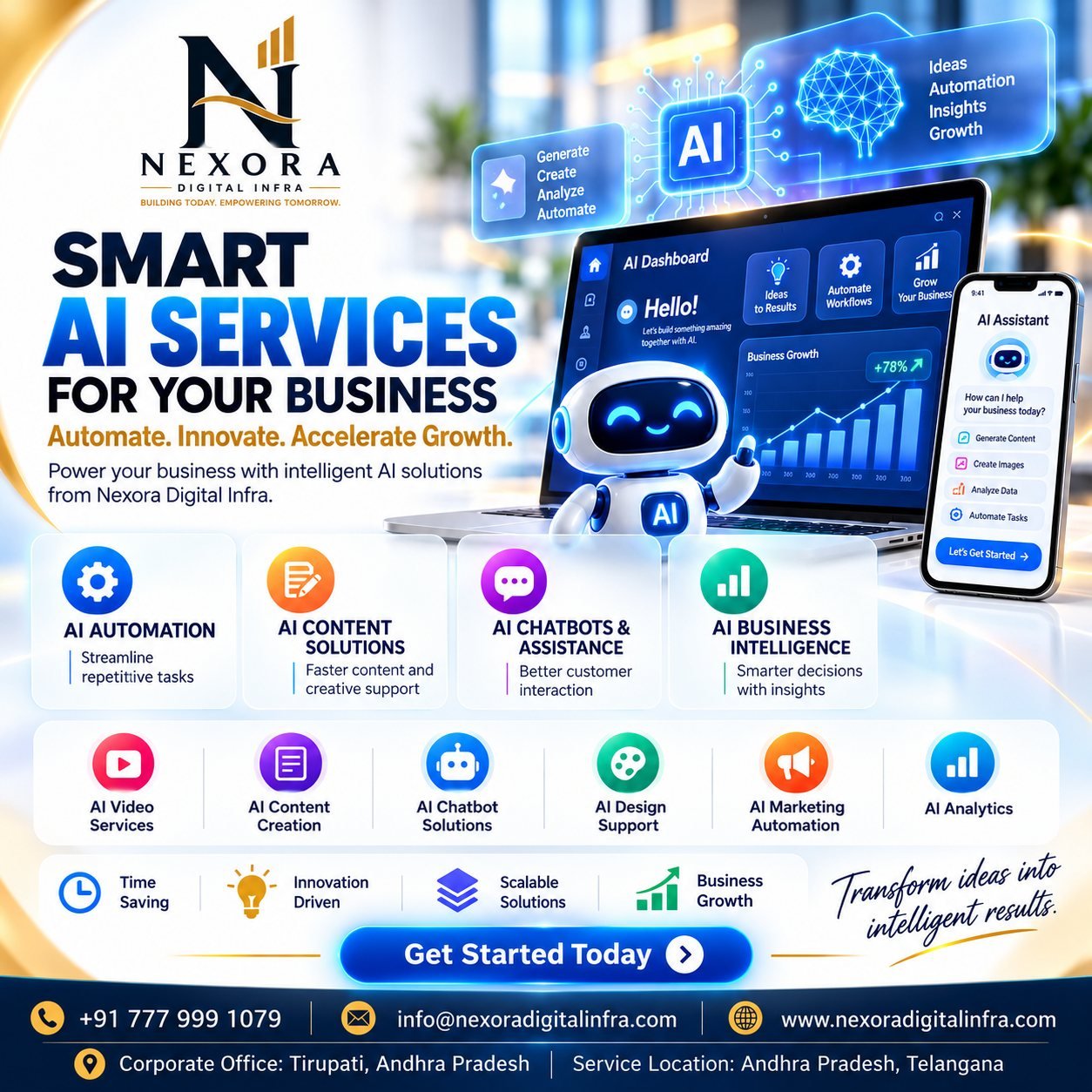 Smart AI Services by Nexora Digital Infra