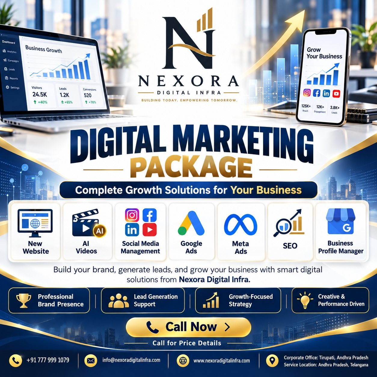 Complete Growth Package by Nexora Digital Infra