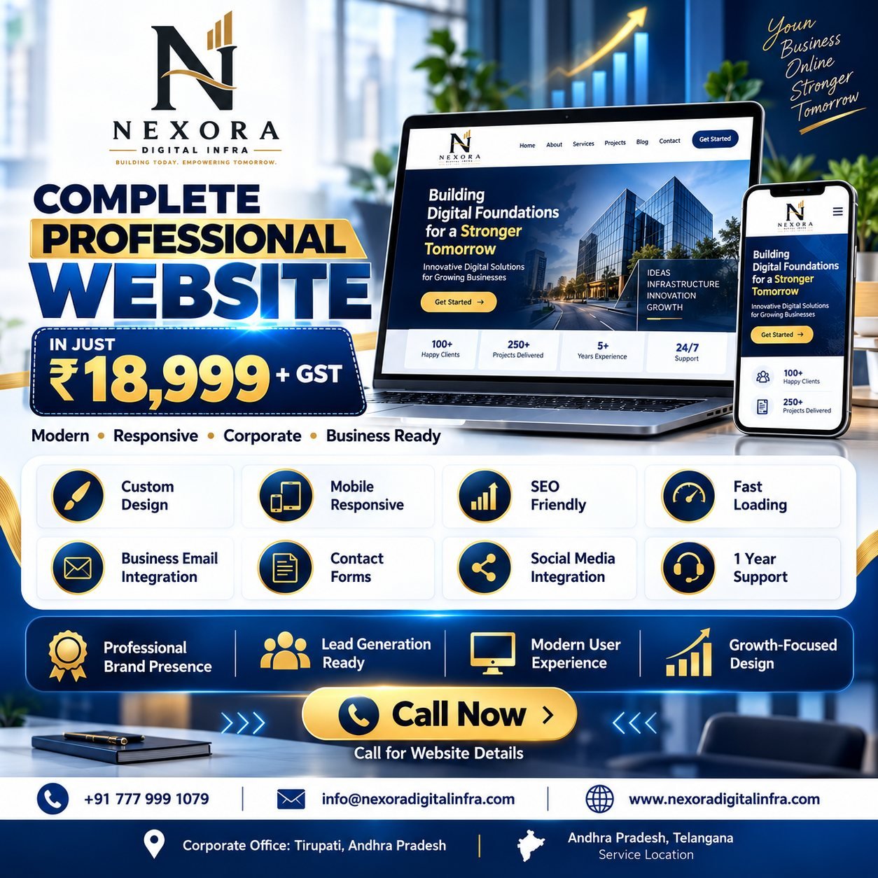 Professional Website Package by Nexora Digital Infra